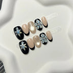 Press-On Nails 3D Floral Easy Application
