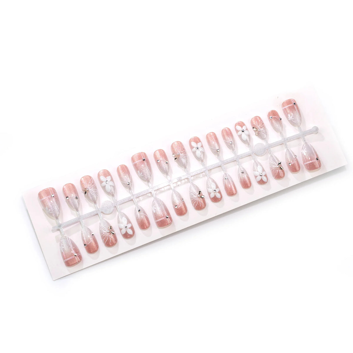 Press-On Nails 3D Floral Easy Application & Comfort Fit