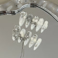 Press-On Nails 3D Floral Embossed Easy Application