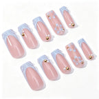 Press-On Nails 3D Floral Glossy Multiple Sizes
