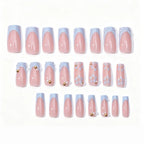 Press-On Nails 3D Floral Glossy Multiple Sizes