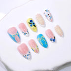 Press-On Nails 3D Floral Peel-And-Stick Salon Finish