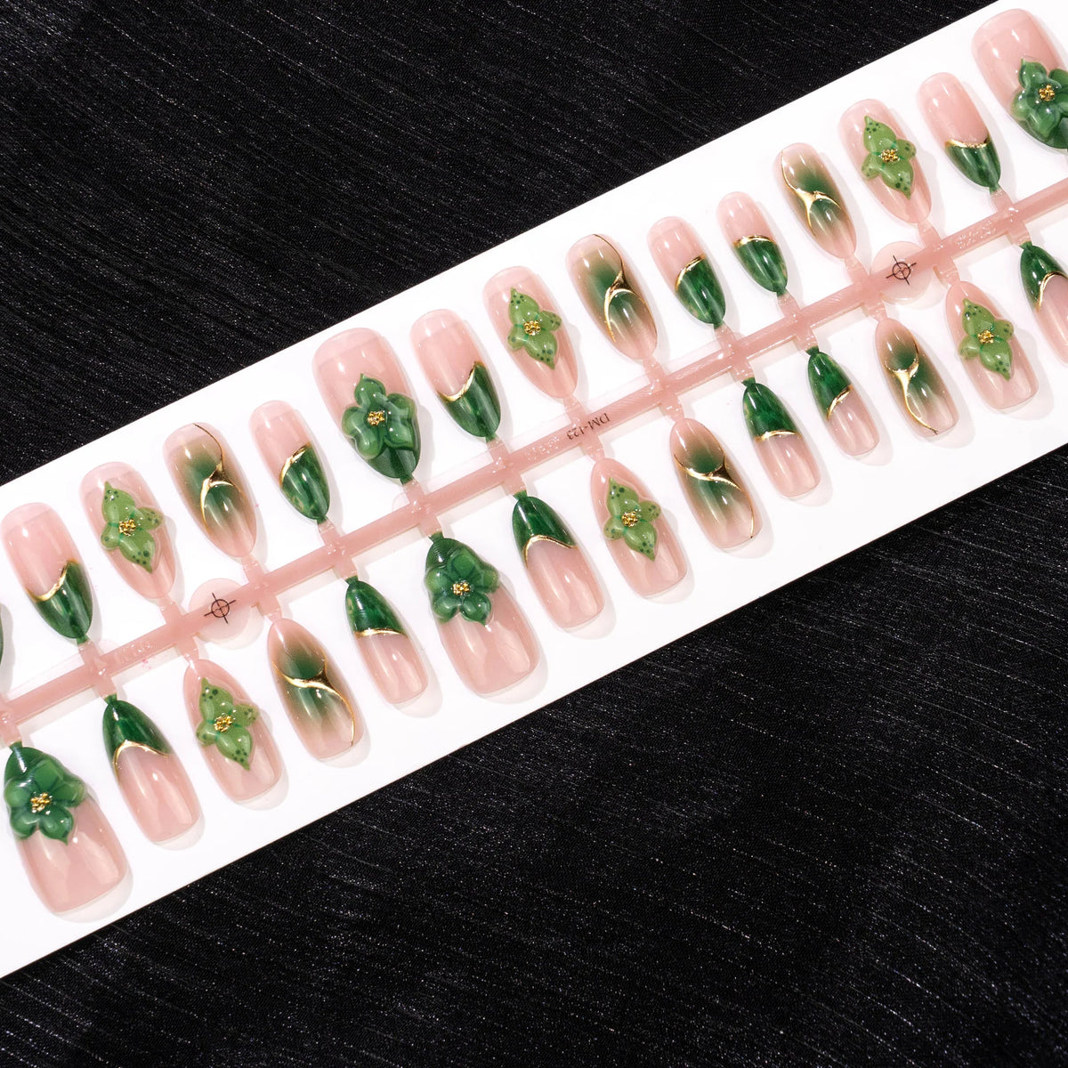Press-On Nails 3D Floral Reusable Multiple Sizes