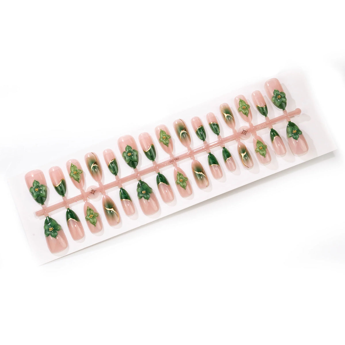 Press-On Nails 3D Floral Reusable Multiple Sizes