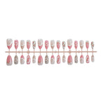 Press-On Nails 3D Floral Stiletto Set of 12