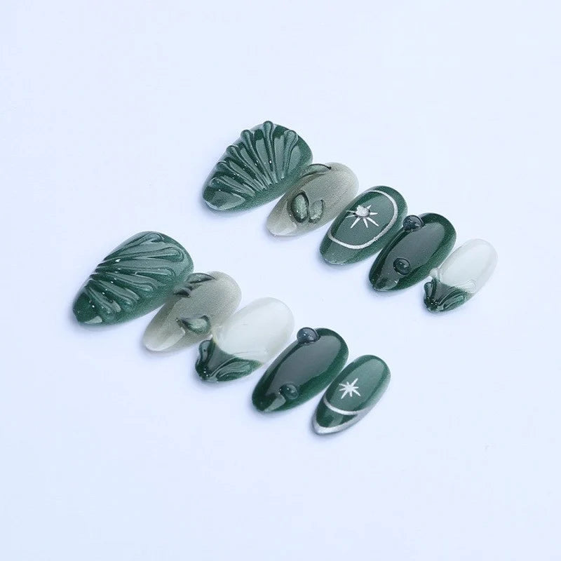Press-On Nails 3D Resin Self-Adhesive & Reusable