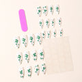 Press-On Nails 3D Shamrock & Gold Accents Self-Adhesive