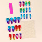 Press-On Nails Acrylic Braided Long-Lasting