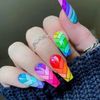 Press-On Nails Acrylic Braided Long-Lasting