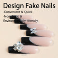 Press-On Nails Acrylic Butterfly Accent & Adhesive