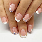 Press-On Nails Acrylic Floral Accents Customizable Lengths