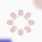Press-On Nails Acrylic Floral Accents Customizable Lengths