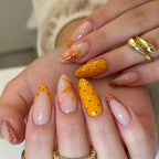Press-On Nails Acrylic Floral Design Adhesive Tabs