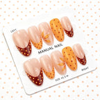 Press-On Nails Acrylic Floral Design Adhesive Tabs