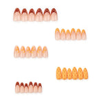Press-On Nails Acrylic Floral Design Adhesive Tabs