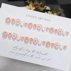 Press-On Nails Acrylic Floral Embellishments Glue-Free
