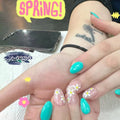 Press-On Nails Acrylic Floral Glossy Finish