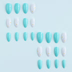 Press-On Nails Acrylic Floral Glossy Finish