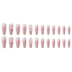 Press-On Nails Acrylic Floral Glue-On & Reusable