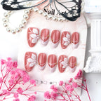 Press-On Nails Acrylic Floral Long-Lasting Wear