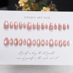 Press-On Nails Acrylic Floral Reusable