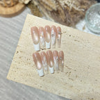 Press-On Nails Acrylic Floral Reusable & Easy Application