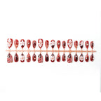 Press-On Nails Acrylic Floral Reusable & Easy Application
