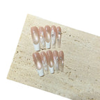 Press-On Nails Acrylic Floral Reusable & Easy Application