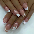 Press-On Nails Acrylic French Tip Easy Application