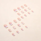 Press-On Nails Acrylic French Tip Easy Application
