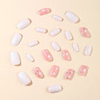 Press-On Nails Acrylic Heart-Accent Long-Lasting