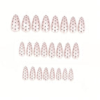 Press-On Nails Acrylic Polka Dot Set of 24