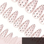 Press-On Nails Acrylic Polka Dot Set of 24