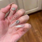 Press-On Nails Acrylic Rhinestone Easy-Apply