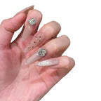 Press-On Nails Acrylic Rhinestone Easy-Apply