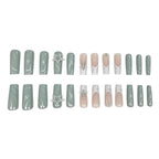 Press-On Nails Adhesive-Backed Acrylic Marble Gems Set of 24