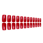 Press-On Nails Adhesive Tabs All-Day Wear Red