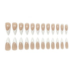 Press-On Nails Almond Shape Easy Application 24 Piece