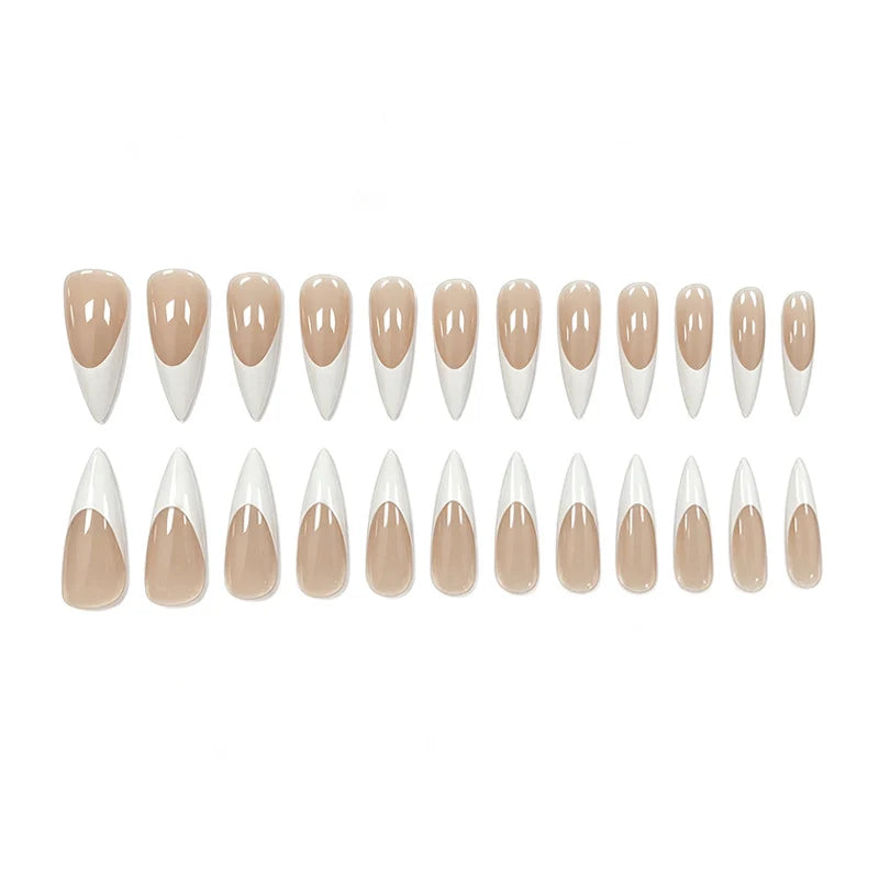Press-On Nails Almond Shape Easy Application 24 Piece