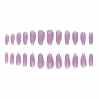 Press-On Nails Almond Shape Glitter Set of 24