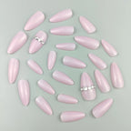 Press-On Nails Almond Shape Glossy Gel Finish Reusable