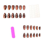 Press-On Nails Almond Shape Glossy Set of 24