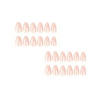 Press-On Nails Almond Shape Pink Polka Dot 24-Pack