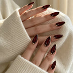 Press-On Nails Almond-Shaped Glossy Set of 24