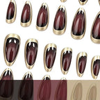 Press-On Nails Almond-Shaped Glossy Set of 24