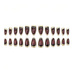 Press-On Nails Almond-Shaped Glossy Set of 24