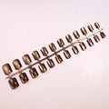 Press-On Nails Almond-Shaped Ombré Self-Adhesive & Reusable