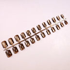 Press-On Nails Almond-Shaped Ombré Self-Adhesive & Reusable