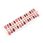 Press-On Nails Artisan Floral Reusable Includes Application Kit