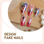 Press-On Nails Artistic Designs Reusable & Lightweight